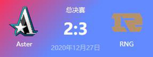 Aster vs RNG 2020虎牙DOTA2冬季邀请赛淘汰赛赛视频回顾