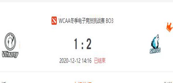 iG.V vs Sirius 2020虎牙DOTA2wcaa冬季杯小组赛视频回顾