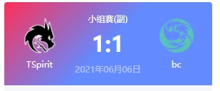 bc vs TSpirit 2021DOTA2基辅major小组赛频回顾