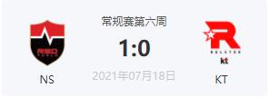 NS vs KT2021LCK夏季赛常规赛视频回顾