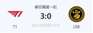 T1 vs LSB 2021LCK夏季赛季后赛视频回顾