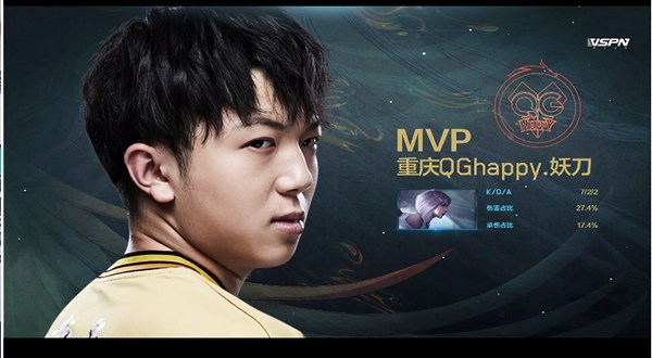 2020王者荣耀世冠赛7月22日重庆QGhappy vs ROX回顾