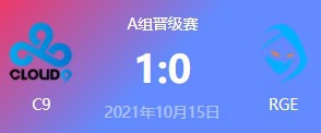 C9 vs RGE 2021S11全球总决赛小组赛视频回顾