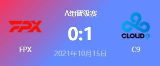 FPX vs C9 2021S11全球总决赛小组赛视频回顾