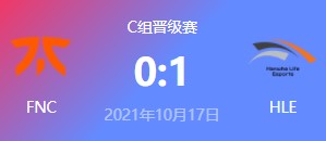 FNC vs HLE 2021S11全球总决赛小组赛视频回顾