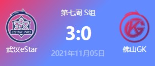 武汉ES vs 佛山GK 2021王者荣耀kpl秋季赛常规赛回放