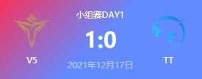 V5 vs TT 2021德玛西亚杯小组赛视频回顾