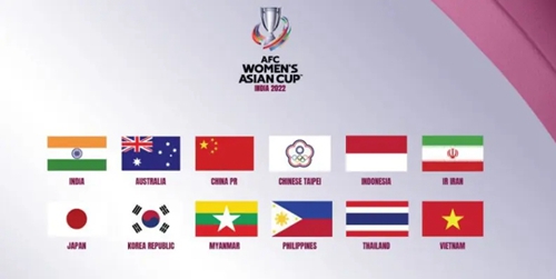 2022女足亚洲杯参赛球队