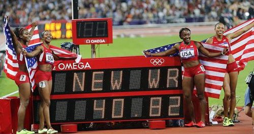 女子4×100米接力世界纪录是多少
