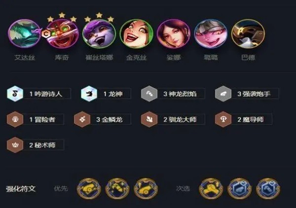 金铲铲龙族阵容及出装建议
