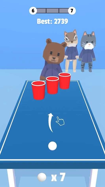 啤酒乒乓球游戏