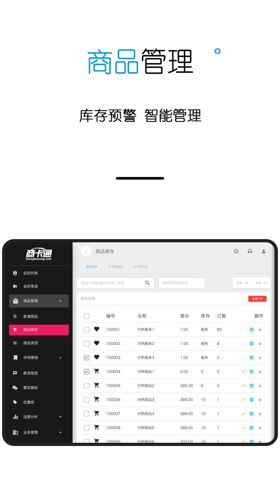 商卡通会员管理Pad